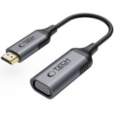 Adaptor Video Tech-Protect Ultraboost, VGA - HDMI, 1080P, Negru, Universal