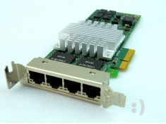 Placa de retea server Quad Port Gigabit HP NC364T Low Profile 435508-B21 436431-001 435506-003 foto