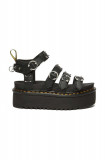 Cumpara ieftin Dr. Martens sandale de piele Blaire Quad Hardware femei, culoarea negru, cu platforma, DM31533001