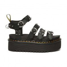 Dr. Martens sandale de piele Blaire Quad Hardware femei, culoarea negru, cu platforma, DM31533001