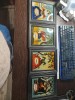 Set vintage anotimpurile pictate pe sticla, Natura, Acrilic, Cubism
