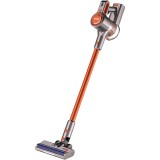 Aspirator vertical Vision Clean VAA250W01V, Aspirare uscata, 250W, 1l, Autonomie 35 minute, Filtru HEPA, Motor fara perii, Portocaliu/Argintiu