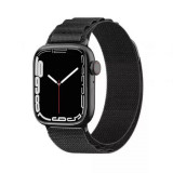 Cumpara ieftin Curea Ceas W037 Apple Watch 1 2 3 4 5 6 7 8 SE (38 mm 40 mm 41 mm) Negru, Techsuit