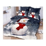Cumpara ieftin Lenjerie de Pat Bumbac Finet de Craciun, 1 Persoana - PUC219