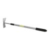 Sapaliga Strend Pro cu Coada Telescopica, 3 Dinti, 18x118cm, Metal, Gri Carbon - Ideal Pamant, Hobby