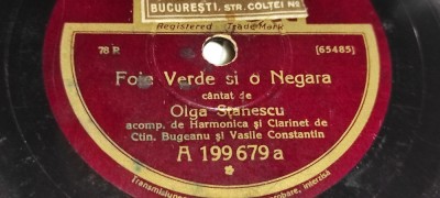 3 trei placi pt. gramofon patefon - jean moscopol - olga stanescu - alecu dumitrescu pitesti foto