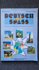 DEUTSCH MIT SPASS. MANUAL DE LIMBA GERMANA PENTRU CLASA A X-A