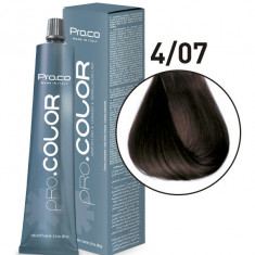 Vopsea de par profesionala PRO.COLOR 100 ml - Pro.Co - 4/07 CASTANIU NATURAL TUTUN