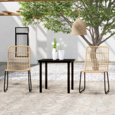 Set de mobilier pentru gradina, 3 piese, stejar