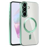 Husa pentru samsung galaxy a36, atasare magnetica, magsafe, light green
