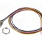 Conector M12 soclu tată 8 pini 30V 1,5A IP67 drept cu cablu 0,5m LUTRONIC