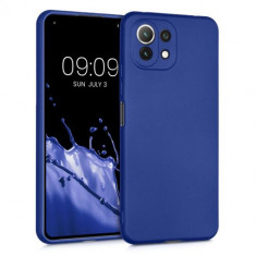 Husa pentru Xiaomi Mi 11 Lite 5G, Silicon, Albastru, 54727.64 foto