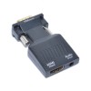Convertor VGA la HDMI 1080P cu Audio, Adaptor Video HDTV, Cablu USB, Plug &amp; Play, PC, Laptop, Proiector, Monitor