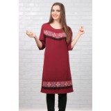 Rochie de ocazie traditionala Nadina Ciucuri BordoMarimea