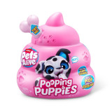 Pets Alive - Jucarie de plus interactiva catelus cu accesorii surpriza, Pooping