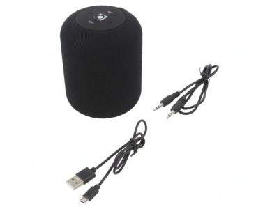 Difuzor Bluetooth 5.0 Negru cu Jack 3.5mm și microSD foto