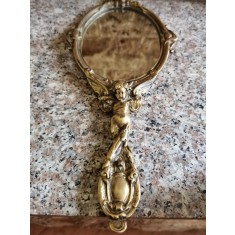 Oglinda Veche Cu Decoratiuni Din Bronz - - , GREUTATE: 560g