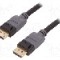 Cablu DisplayPort - DisplayPort, din ambele par&amp;#355;i, DisplayPort mufa, 3m, negru, QOLTEC - 50468