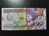 TURKMENISTAN 20 MANAT 2017 COMEMORATIVĂ UNC