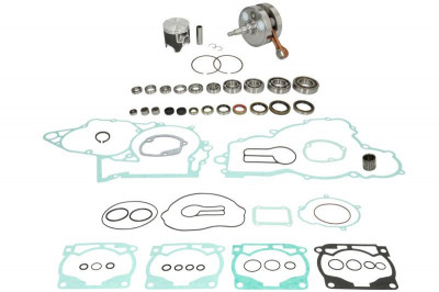 Engine repair kit. tłok STD (a set of gaskets with seals. crankshaft. gearbox bearing. piston. shaft bearing. water pump and shaft repair kit) KTM EXC foto