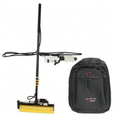 Sistem de curatat panouri solare fotovoltaice cu baterie sau 220V si brat de pana la 5.5m