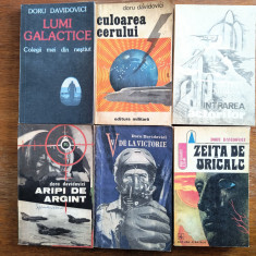 Lot 9 carti din opera lui Doru Davidovici, aviatie / R3S