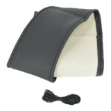 Husa Volan Piele Ecologica XXL 45cm, 11.5cm Latime, Neagra, cu Ac si Ata Neagra - Cusatura Manuala