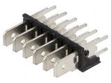 Conector spadă 6,3mm THT alamă cositorit 500V