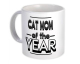 MAMA CAT a anului : Cadou Halba : Aniversare Craciun Secret Moș Craciun Idei Cadou Sarbatori, Generic