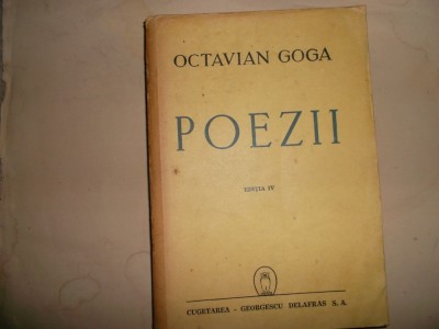 POEZII-OCTAVIAN GOGA-EDITIA-II-A foto