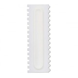 Spatula ornare torturi si prajituri, plastic, 21.8 x 7.2 cm, alb