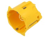 Carcasă electrică galbenă LEGRAND, &Oslash; 67mm, IP20, 4 prize