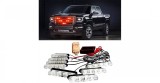 Set Lumini LED, 3 Leduri, Tip Stroboscop De Avertizare, Galben, Flash, cu Telecomanda, 12V - 4 lampi