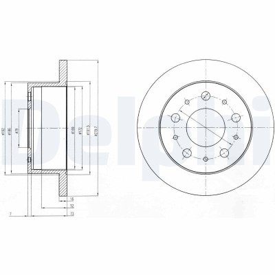 DELPHI BG4099 Disc frana foto