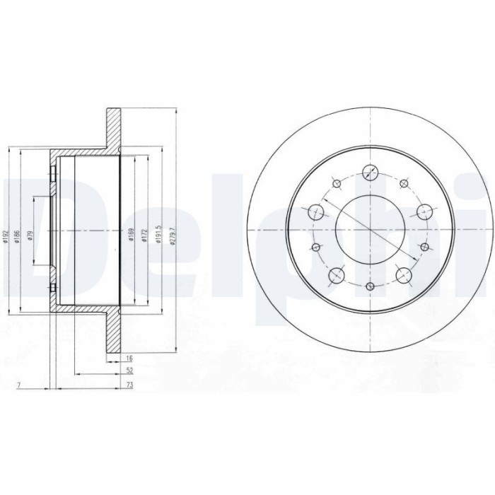 DELPHI BG4099 Disc frana