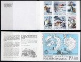 SUEDIA 1989, Explorari polare, Fauna, Transporturi, carnet, neuzat, MNH