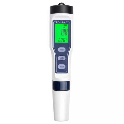 Tester 2in1, pH-ul apei și temperatura acesteia intre 0,19 &amp;deg; si 60 &amp;deg;, Gonga&amp;reg; Alb foto