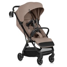Carucior sport Lionelo Bess, 7.5 kg, 22 kg, 6-48 luni, capotina impermeabila UPF 50+, bej