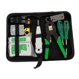 Cumpara ieftin Trusa scule pentru testare retea, RJ45 RJ11, cu cleste sertizare, instrument LSA si accesorii pentru instalare LAN