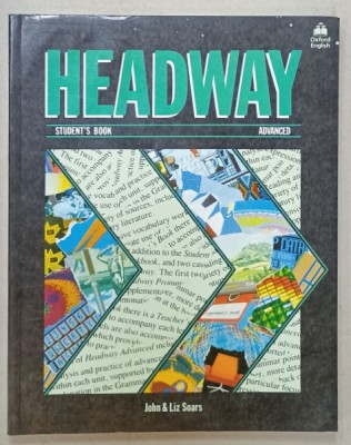 HEADWAY , STUDENT &amp;#039; S BOOK , ADVANCED by JOHN and LIZ SOARS , 1997 foto