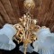 Superb candelabru din bronz masiv Dore