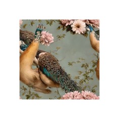 Sticker decorativ, Paun, Maro, 55 cm, 6485ST foto