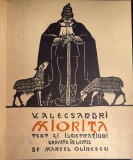 MIORITA, VASILE ALECSANDRI 1940/ TEXT SI ILUSTRATIUNI GRAVATE IN LEMN de MARCEL OLINESCU/ EX. nr.57 din 100 cu SEMNATURA OLOGRAFA A AUTORULUI