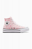 Converse tenisi Chuck Taylor All Star Eva Lift femei, culoarea roz, A06324C