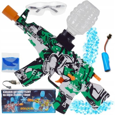 PUȘCĂ AUTOMATĂ CU BALEI DE APĂ SET MARE ACCESORII foto