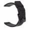Curea piele naturala, compatibila Sony Smartwatch 2 SW2, telescoape QR, Negru