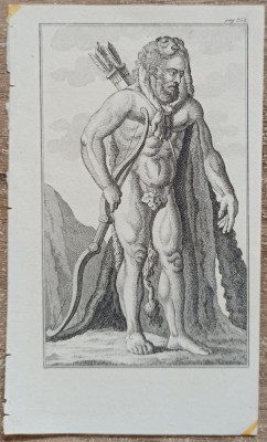 Hercule// gravura de carte sec. XVIII-XIX foto