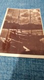 CARTE POSTALA CONSTANTA -BARCI IN PORT CIRCULATA ANUL 1950