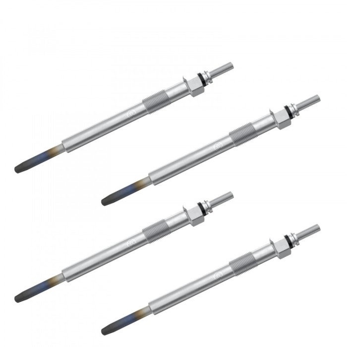 Set 4 bujii incandescente Bosch pentru Hyundai Accent III, Getz, i10, i20, i30, ix20, Kia Carens III, Ceed, Rio II III, Soul, Venga