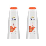 Set 2x Sampon Dove Ultra Care Long &amp;amp; Radiant pentru par lung si fragil, 400 ml
